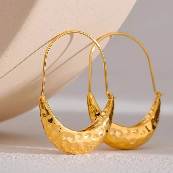 Ear Hook Drop Dangle Hoop Earrings - Picture 2 of 6